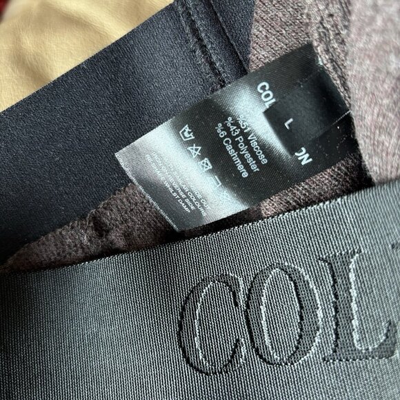 Cole Buxton Jogger Sweatpants Mens Large Brown Black Athleisure Lounge Minimal - Picture 5 of 15